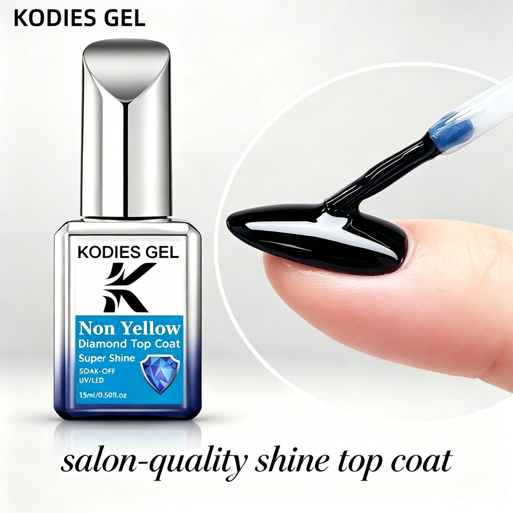 Gel Top Coat - KODIES GEL Top Coat Gel Anti-Jaunissement