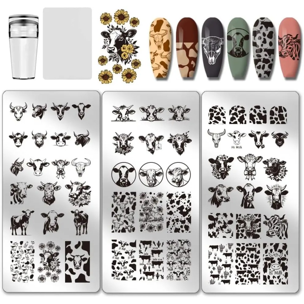 Nail Art Leopard - Plaques d'estampage pour ongles sur le