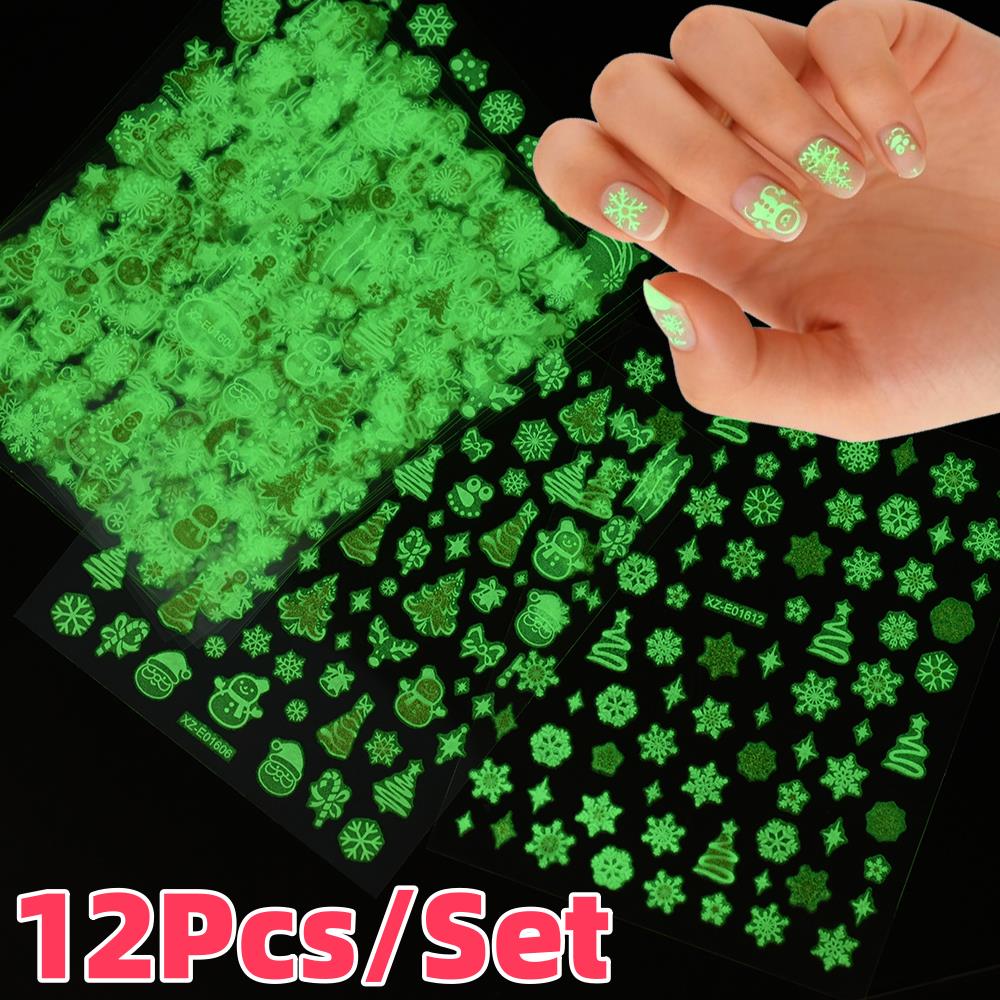 Nail Art Xmas Stickers - Autocollants pour ongles flocons de neige