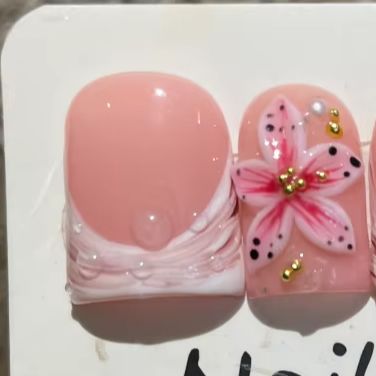 Nail Art Leopard - Lot de 10 faux ongles courts