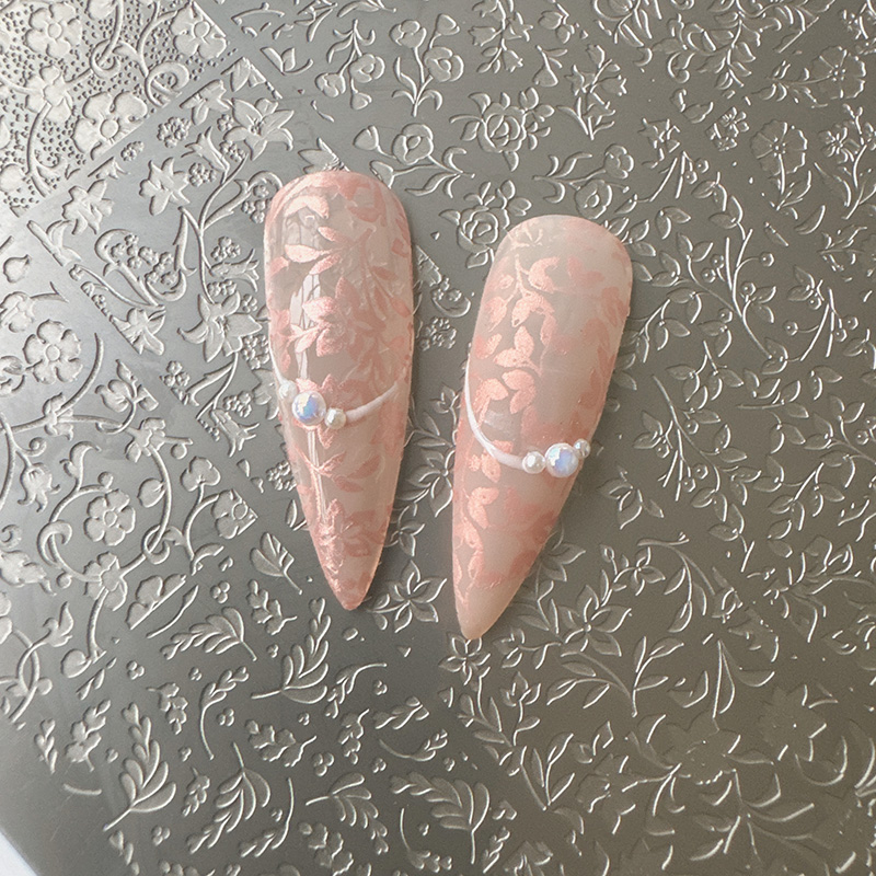 Nail Art Leopard - XMQ NAIL ART STAMPING PLATES Fleurs