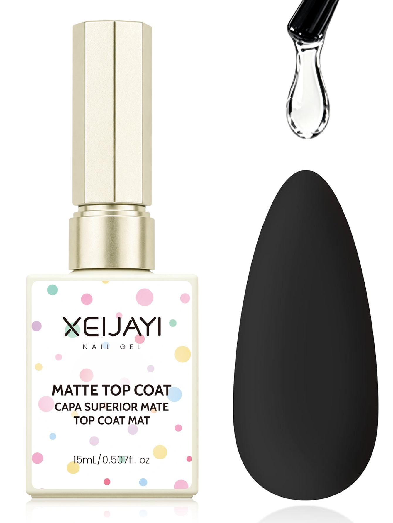 Gel Top Coat - 1 flacon de 15 ml de