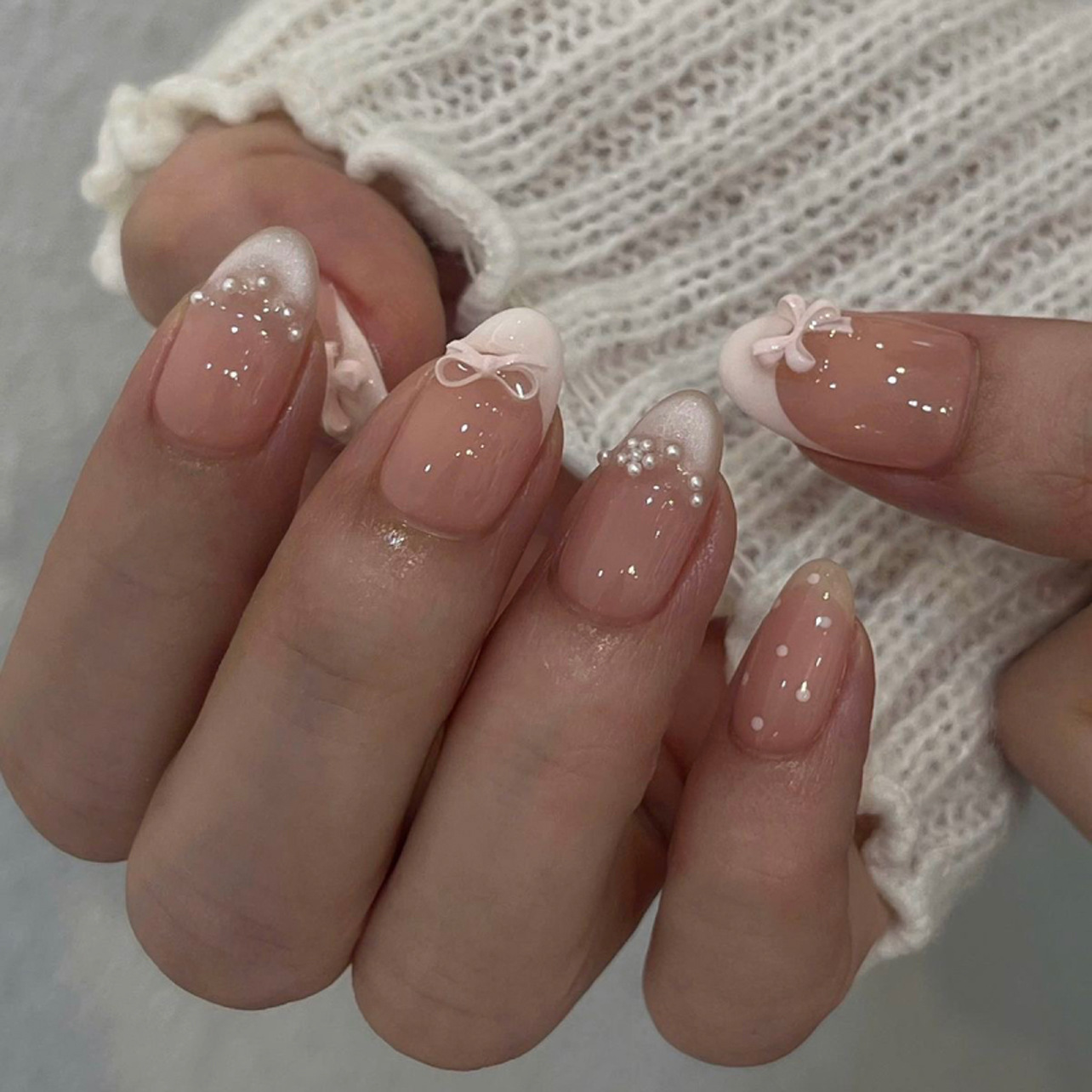 Nail Art Cat Eye Simple - 24 faux ongles à presser, forme