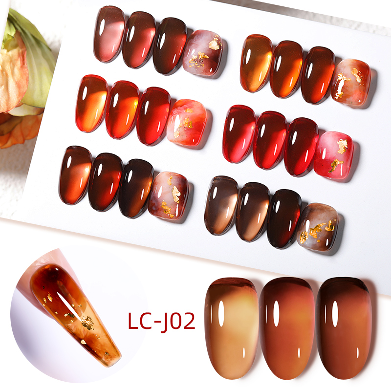 LILYCUTE 7ML gelée ambre Gel v - Nail Art Leopard avis et prix