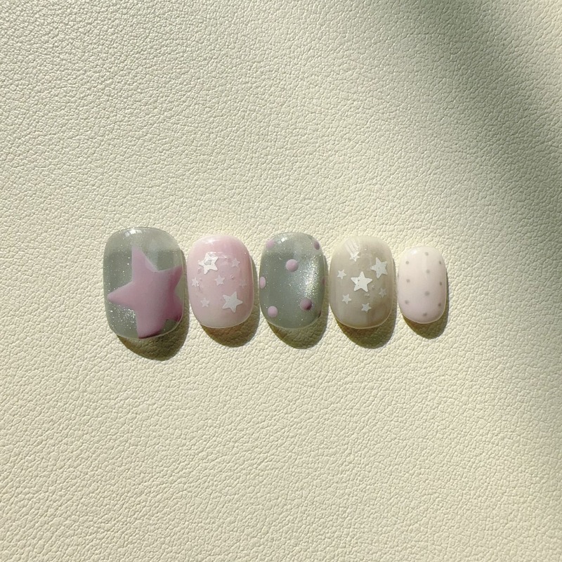 10 faux ongles à presser faits - Nail Art Cat Eye Simple avis et prix