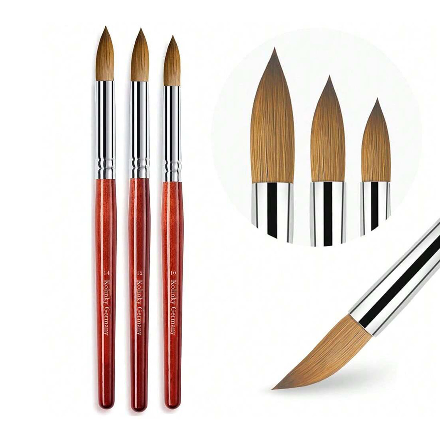 Kolinsky – brosse à ongles en  - Nail Art Mahogany avis et prix