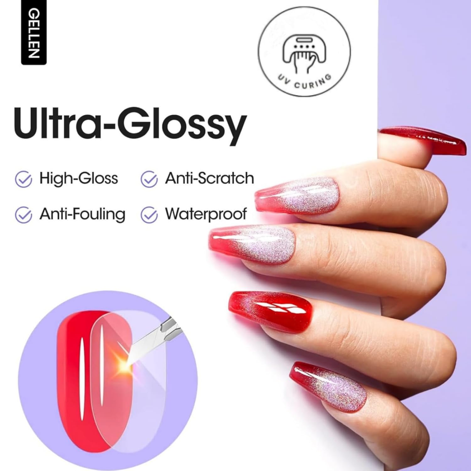 GELLEN Gel pour ongles couche  - Gel Top Coat avis et prix