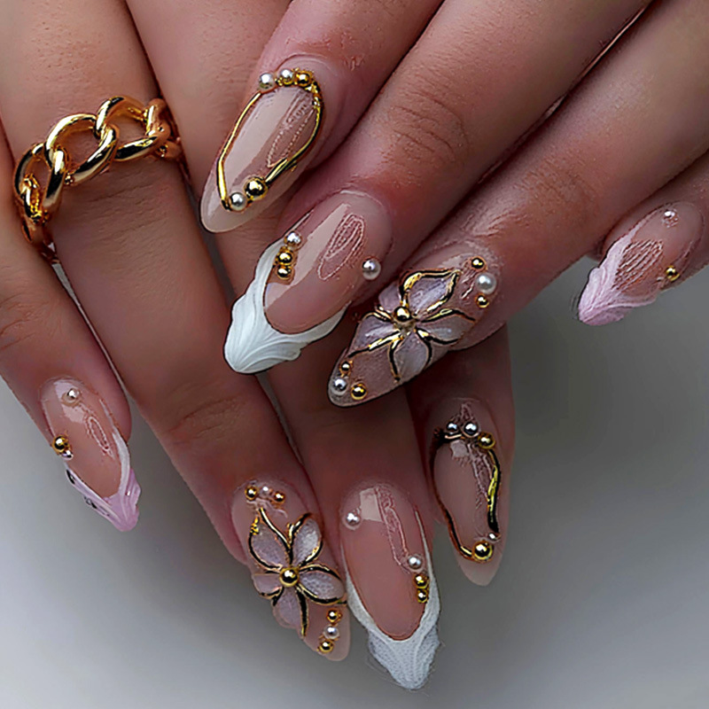 24 faux ongles en amande à imp - Nail Art Leopard avis et prix