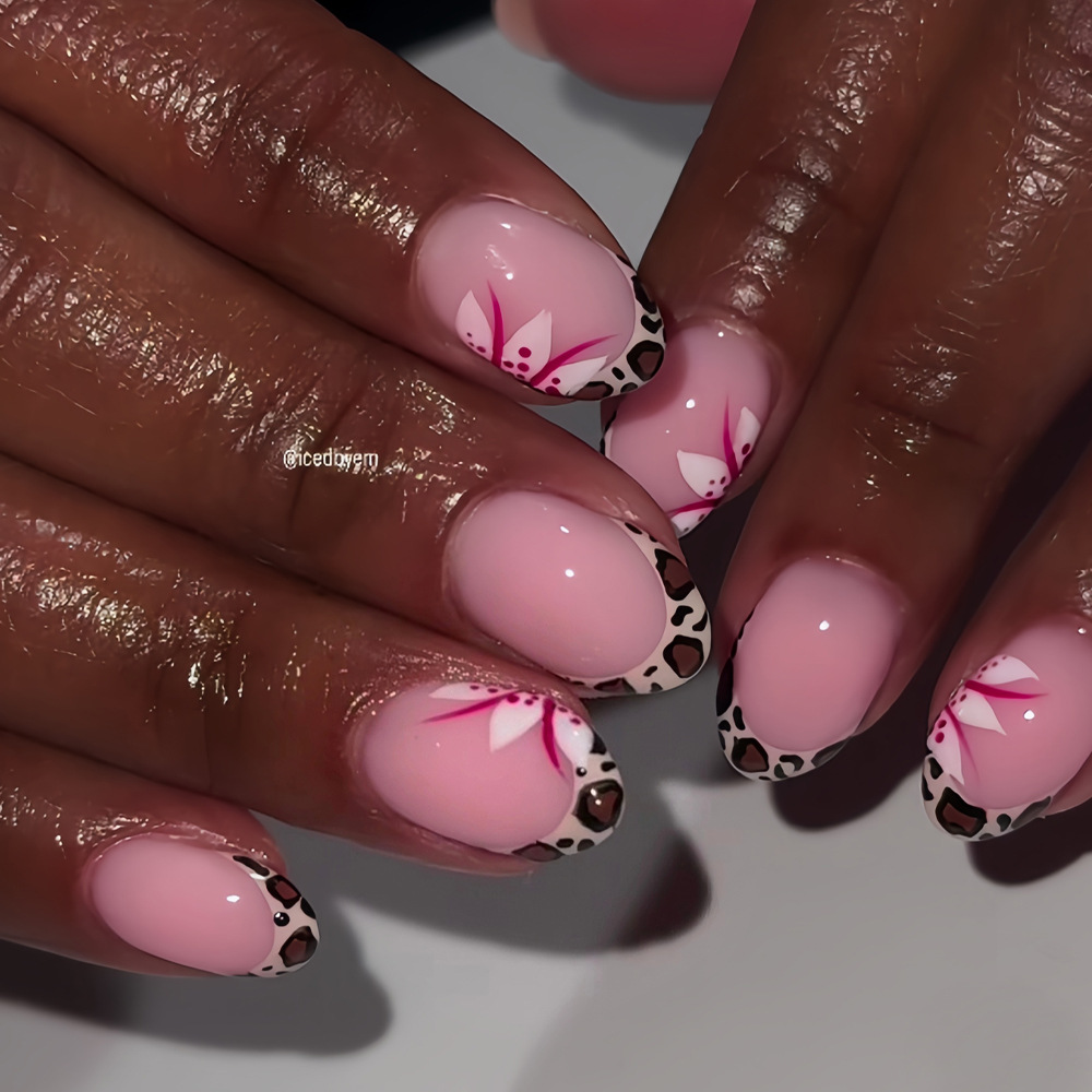 Faux ongles courts et longs po - Nail Art Leopard avis et prix