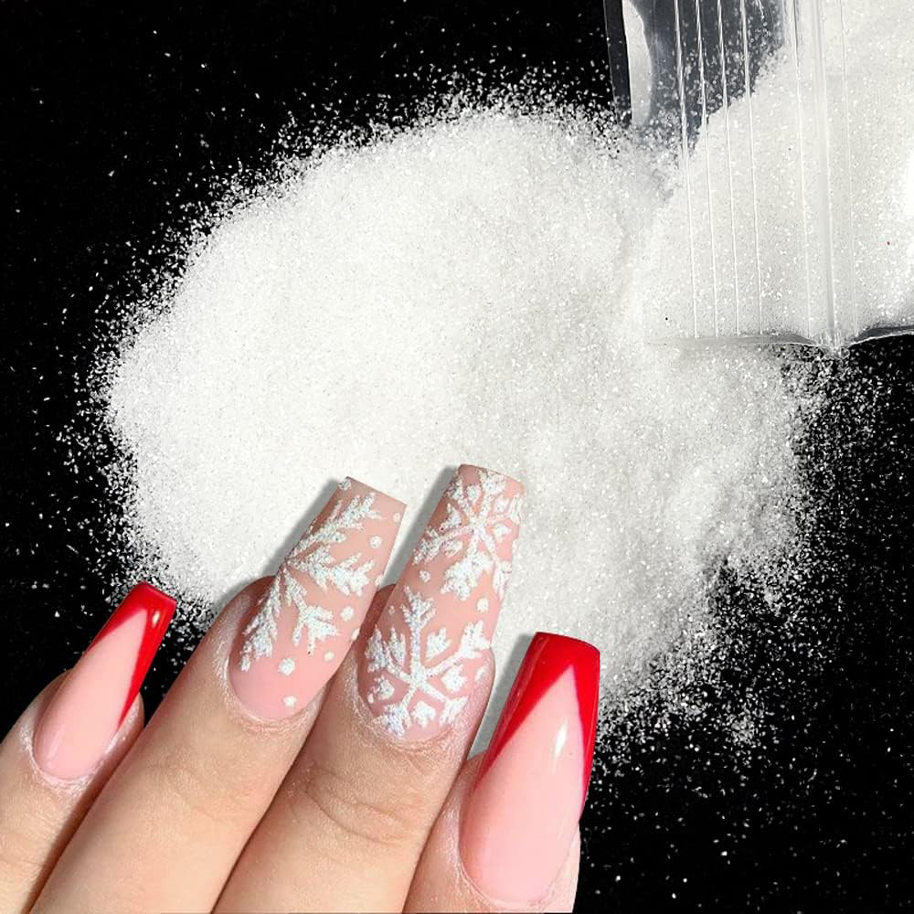 50 g/sac noël blanc noir sucre - Nail Art Xmas Stickers avis et prix