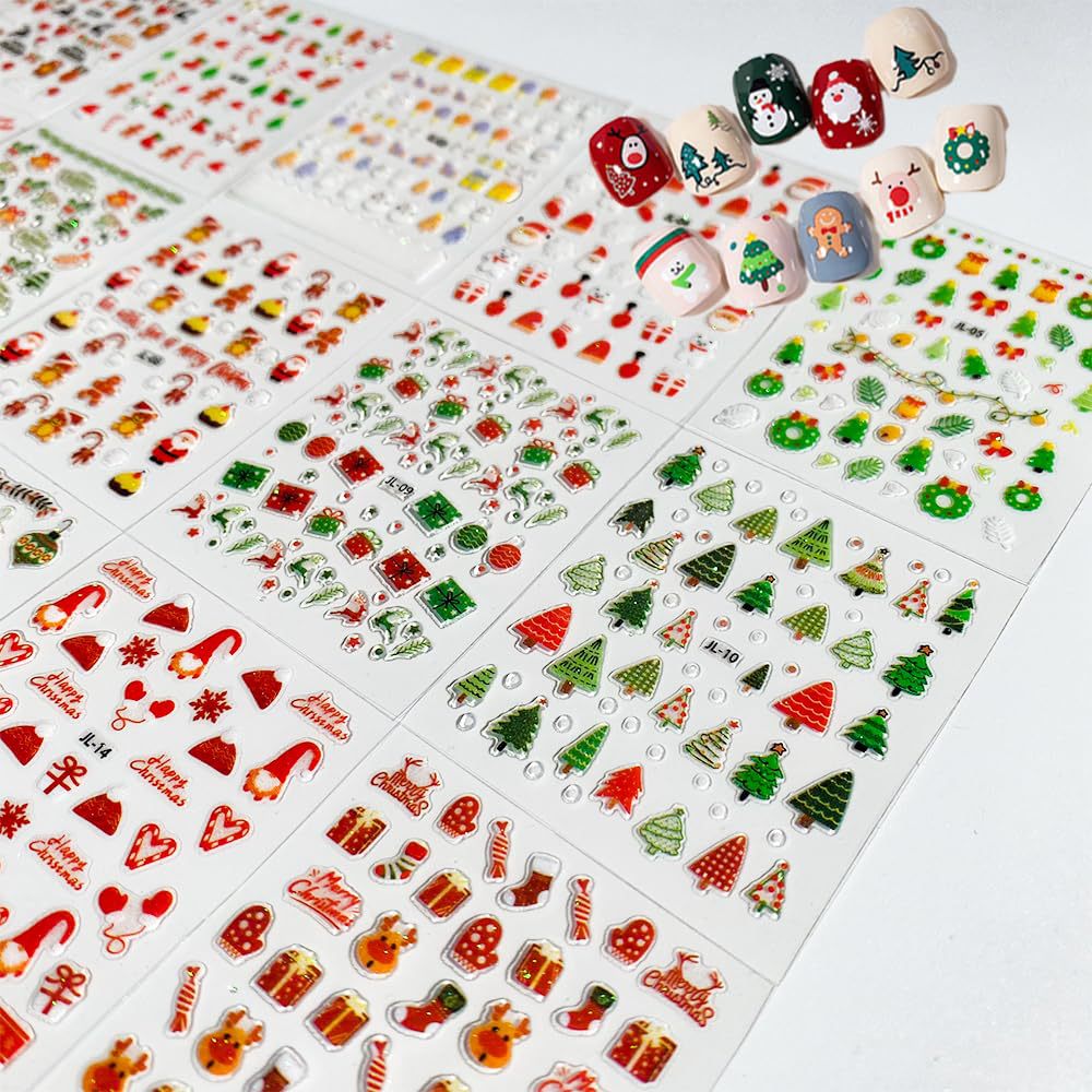 30 feuilles d'autocollants pou - Nail Art Xmas Stickers avis et prix