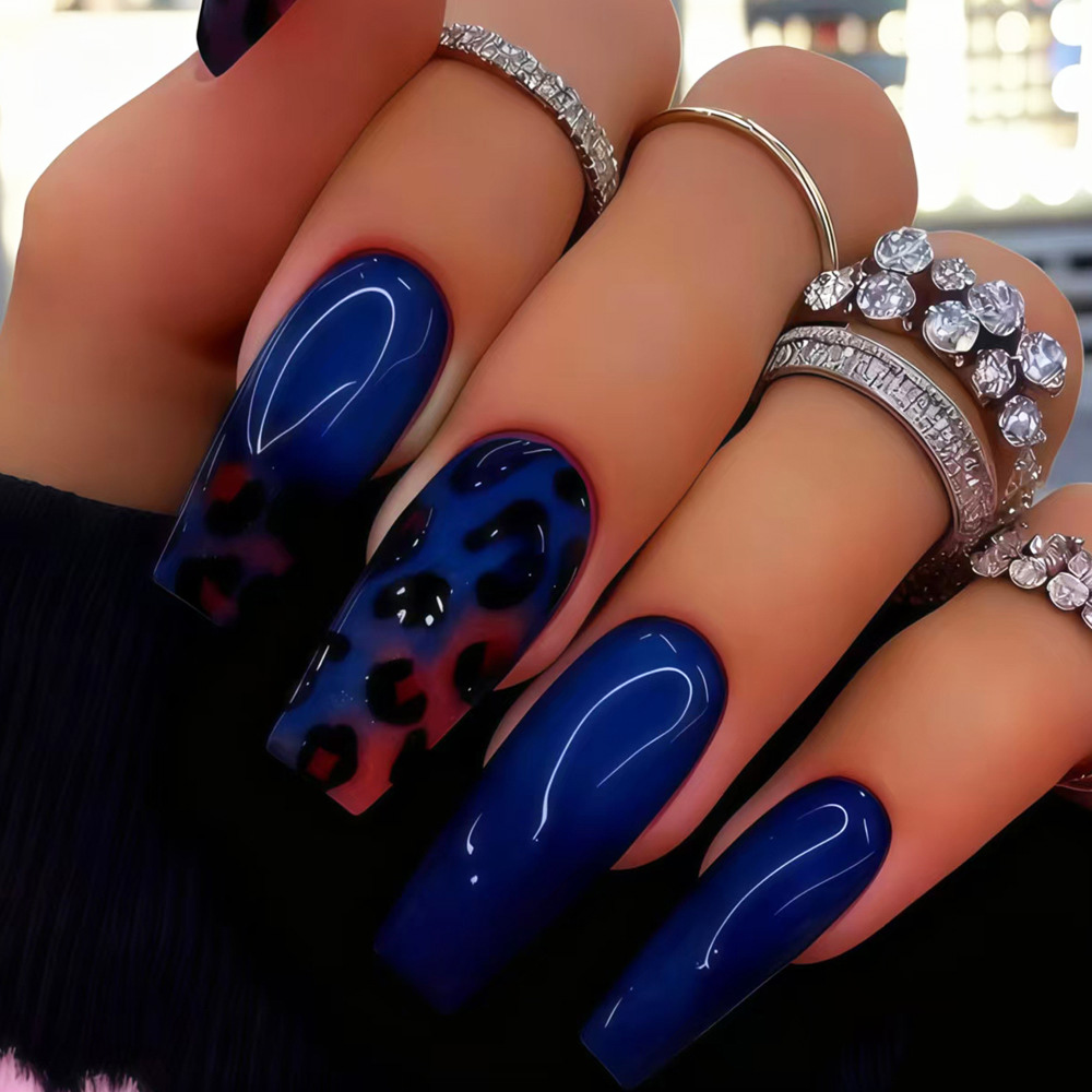 Faux ongles moyens pour femmes - Nail Art Leopard avis et prix