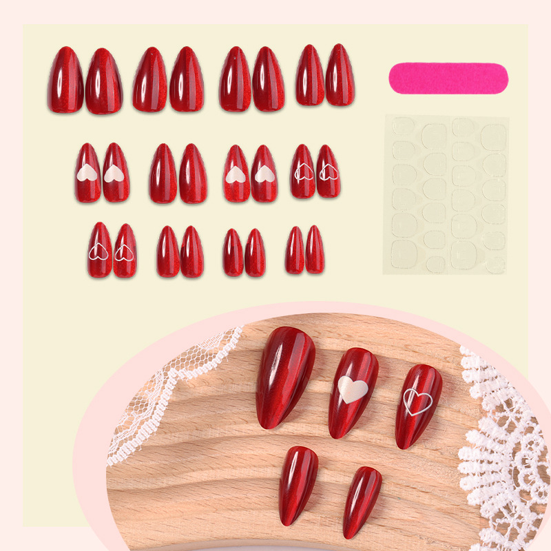 24 pièces Simple rouge oeil de - Nail Art Cat Eye Simple avis et prix