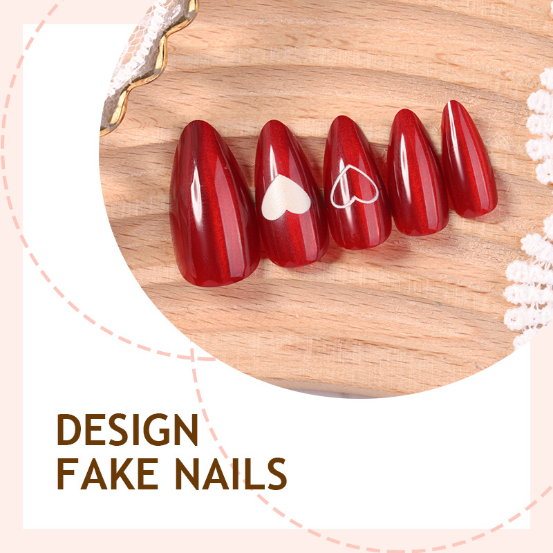 24 pièces Simple rouge oeil de - Nail Art Cat Eye Simple avis et prix
