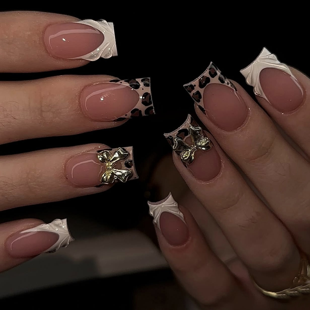 Faux ongles carrés courts pour - Nail Art Leopard avis et prix