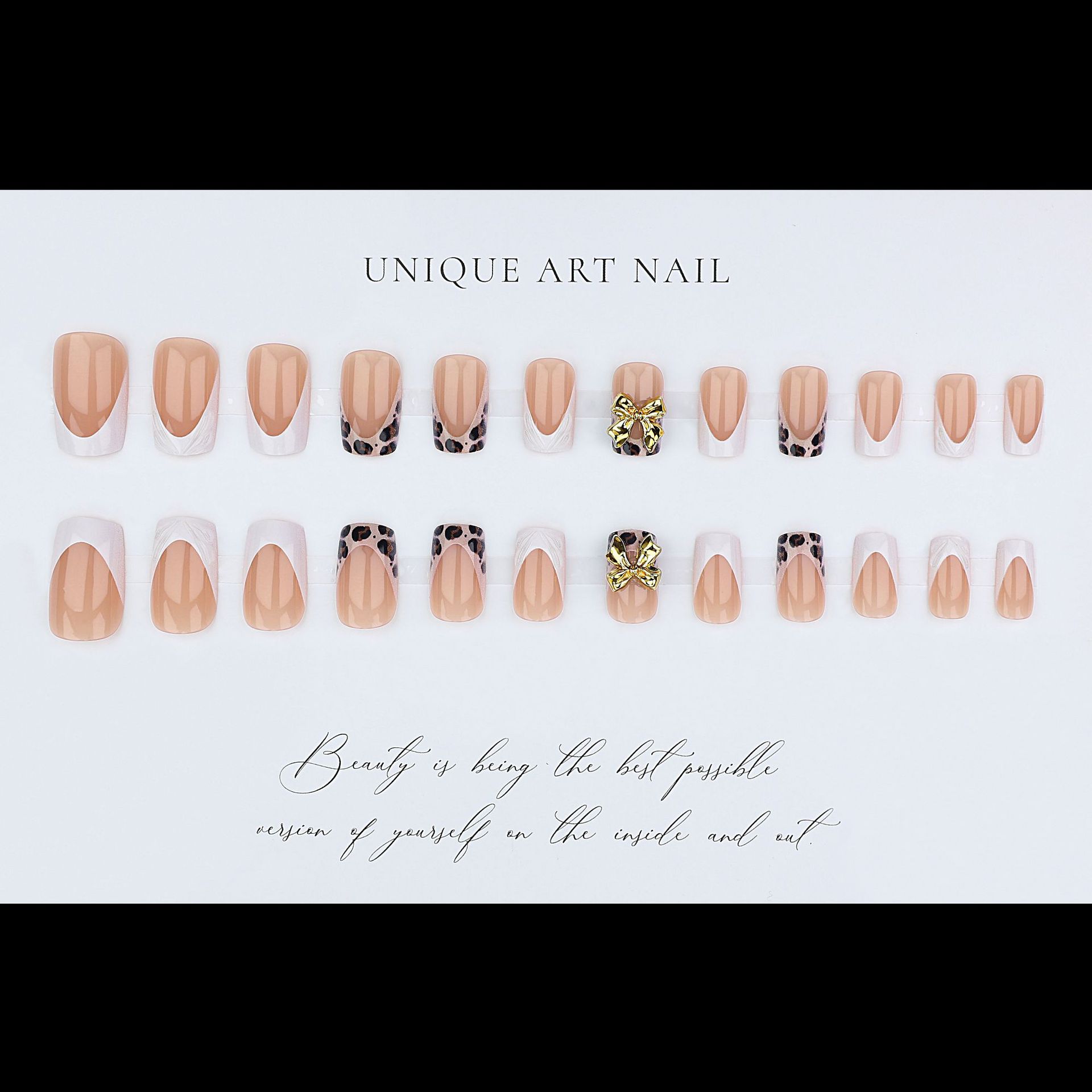 Faux ongles carrés courts pour - Nail Art Leopard avis et prix