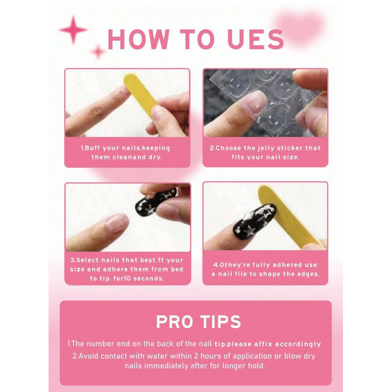 10 pièces à la main moyen aman - Nail Art Cat Eye Simple avis et prix