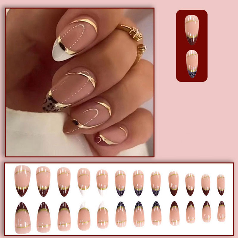 Faux ongles moyens pour femmes - Nail Art Leopard avis et prix