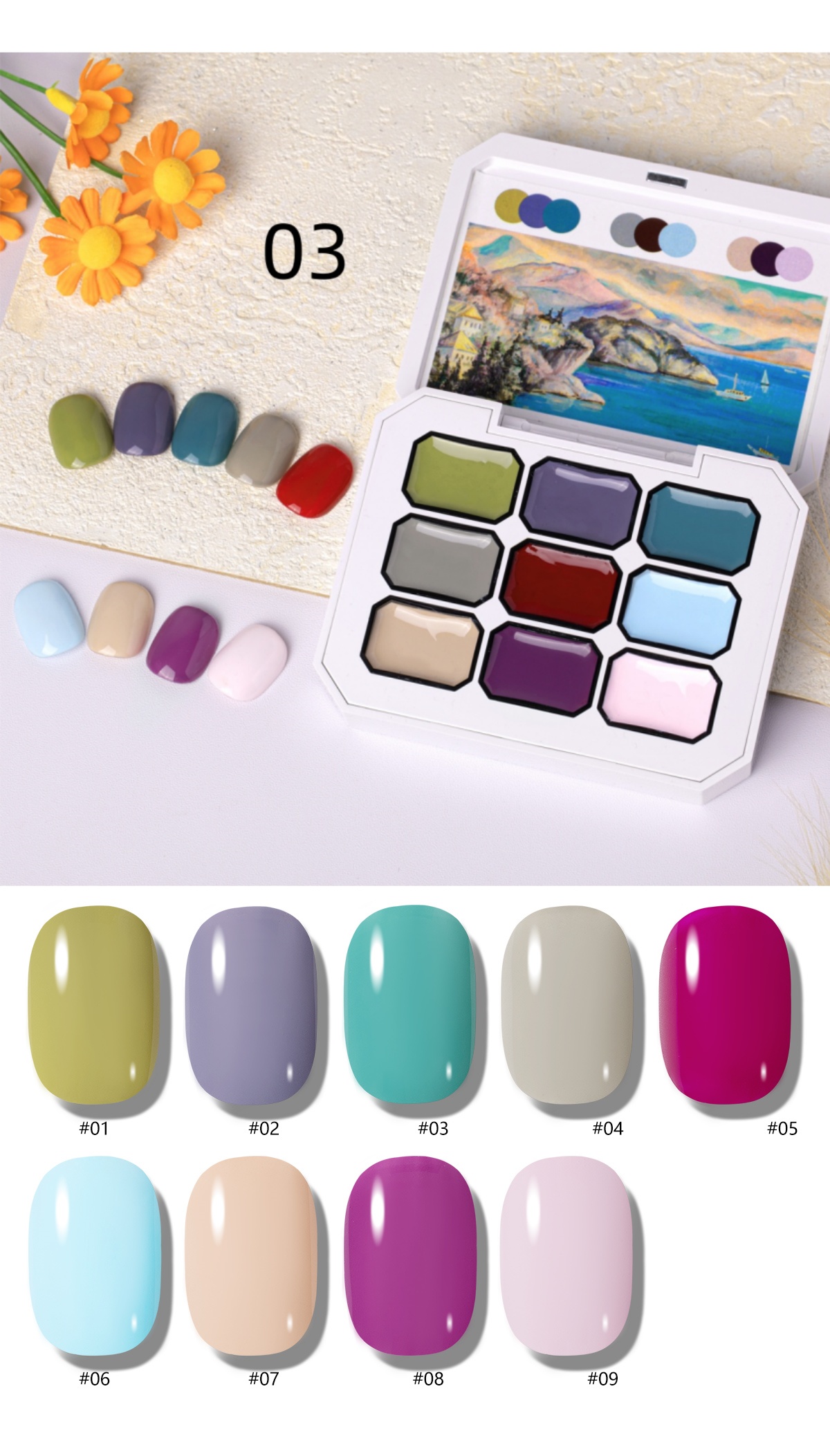 1 pièce Gel de peinture couleu - Nail Art Halal avis et prix