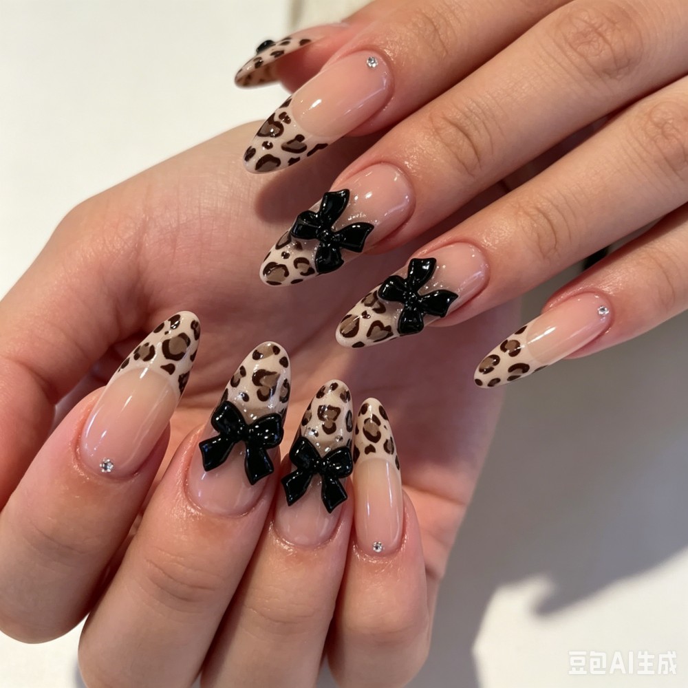 24 faux ongles à presser en am - Nail Art Leopard avis et prix